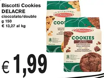 èccoMI Delacre Biscotti Cookies cioccolato/double g 150 offerta