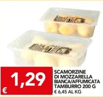 TuoDi Scamorzine di Mozzarella Bianca/Affumicata Tamburro 200g offerta