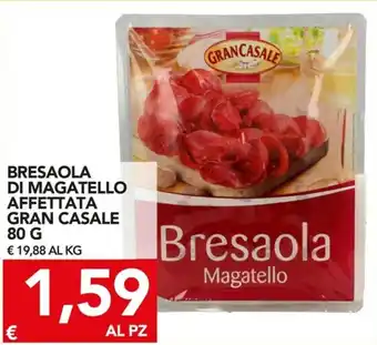 TuoDi Gran Casale Bresaola di Magatello Affettata 80g offerta