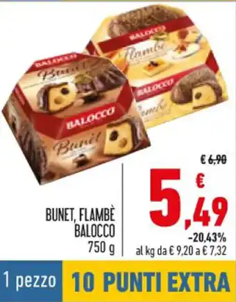 Conad Balocco Bunet, Flambè 750 g offerta