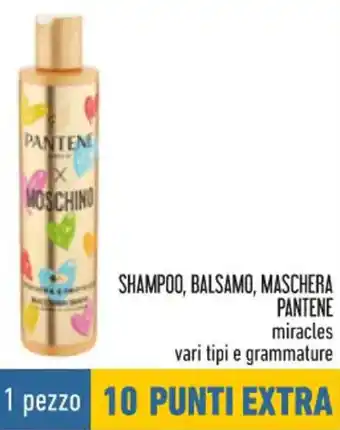 Conad Pantene Shampoo, Balsamo, Maschera miracles vari tipi offerta