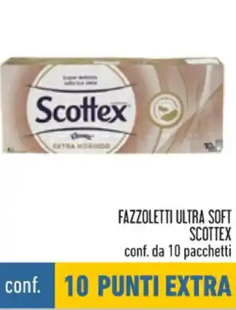 Conad Scottex Fazzoletti Ultra Soft 10 pacchetti offerta