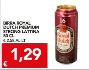 Royal Dutch Premium Strong Lattina Birra 50cl