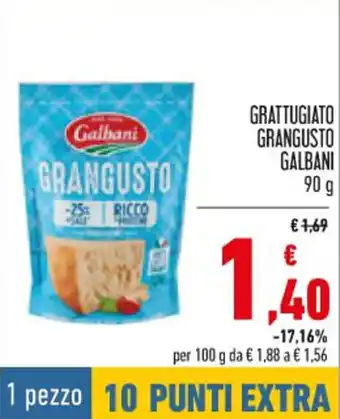 Conad Galbani Grattugiato Grangusto 90 g offerta
