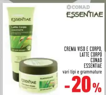 Conad Margherita Conad Essentiae Crema Viso E Corpo. Latte Corpo Conad Essentiae vari tipi e grammature offerta