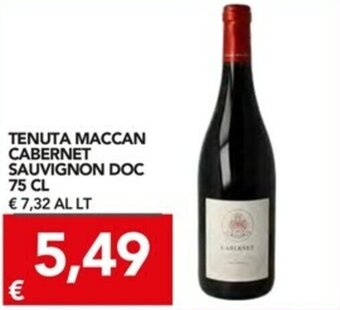 Tenuta Maccan Cabernet Sauvignon DOC 75cl