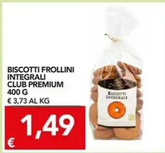 TuoDi Club Premium Frollini Integrali Biscotti 400g offerta
