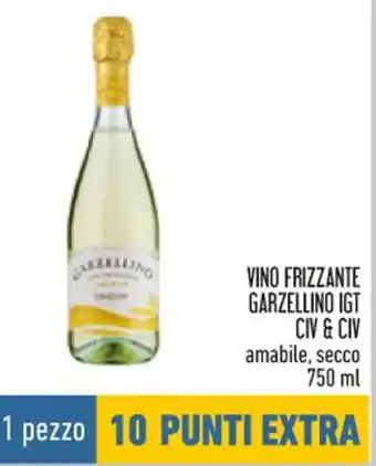 Conad CIV & CIV Vino Frizzante Garzellino IGT amabile, secco 750 ml offerta