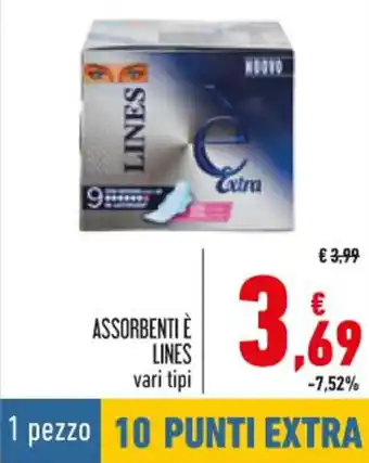 Conad Lines Assorbenti è vari tipi offerta