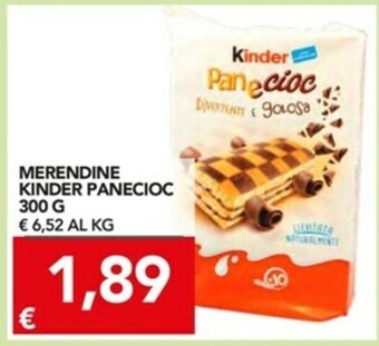 TuoDi Kinder Panecioc Merendine 300g offerta