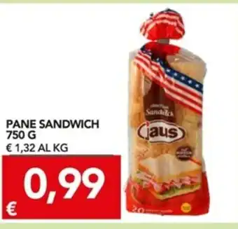 TuoDi Pane Sandwich 750g offerta