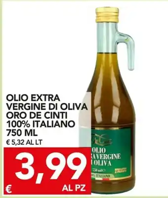 TuoDi Olio Extra Vergine di Oliva Oro de Cinti 100% Italiano 750ml offerta