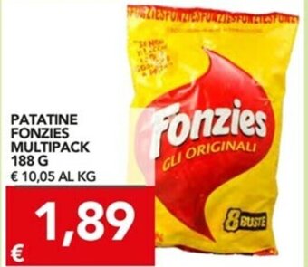 TuoDi Fonzies Patatine Multipack 188g offerta