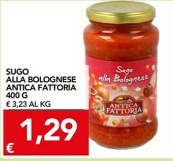 TuoDi Antica Fattoria Sugo Alla Bolognese 400g offerta