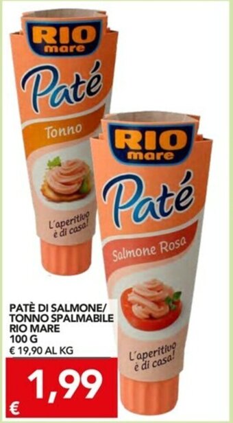 TuoDi Rio Mare Patè di Salmone/Tonno Spalmabile 100g offerta