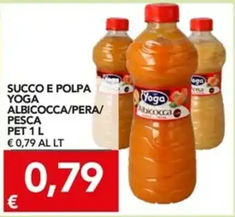 TuoDi Yoga Albicocca/Pera/Pesca Succo e Polpa Pet 1L offerta