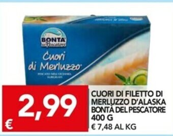 Bontà del Pescatore Cuori di Filetto di Merluzzo D'Alaska 400g