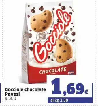 Sigma Gocciole chocolate Pavesi 500 g offerta
