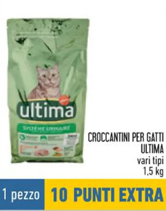 Conad Ultima Croccantini per Gatti vari tipi 1,5 kg offerta