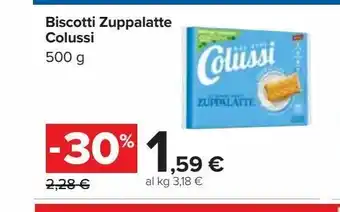 Carrefour Iper Biscotti zuppalatte colussi 500g offerta