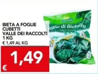 Valle di Raccolti Bieta A Foglie Cubetti 1kg