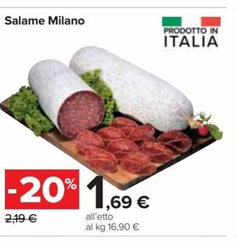 Carrefour Iper Salame milano offerta