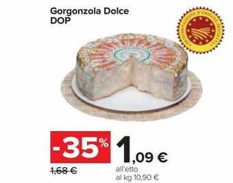 Carrefour Iper Gorgonzola dolce dop offerta