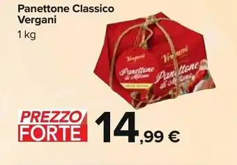 Carrefour Iper Panettone classico vergani 1 kg offerta
