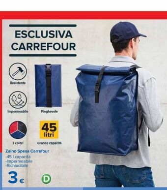 Carrefour Iper Zaino spesa carrefour offerta