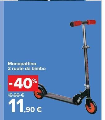 Carrefour Iper Monopattino 2 ruote da bimbo offerta