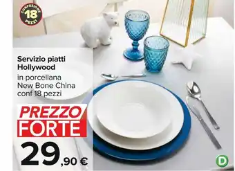 Carrefour Iper Servizio piatti hollywood offerta