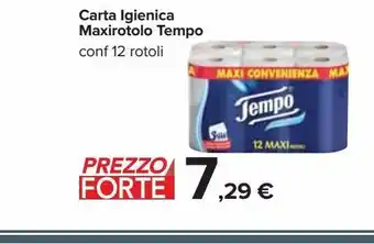 Carrefour Iper Carta igienica maxi rotolo tempo offerta