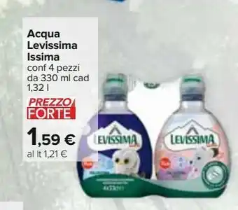Carrefour Iper Acqua levissima 4 pz da 330 ml cad offerta