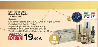 Carrefour Iper Confezione latta sapori della puglia terre d'italia offerta