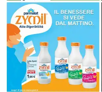 Carrefour Iper Latte parzialmente scremato zymil 1% 1 l offerta