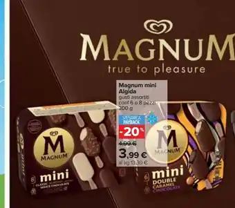 Carrefour Iper Magnum mini algida gusti assortiti conf 6 o 8 pz 300g offerta