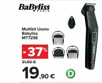 Carrefour Iper Multikit uomo babyliss mt725e offerta