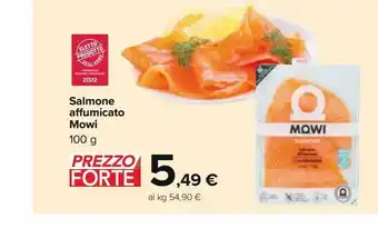 Carrefour Iper Salmone affumicato mowi 100g offerta