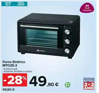 Carrefour Iper Forno elettrico mto25-2 offerta