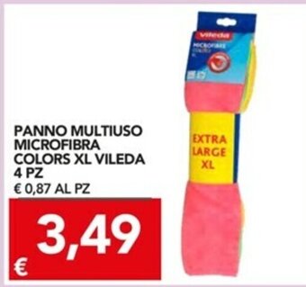 Vileda Panno Multiuso Microfibra Colors XL 4pz