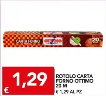 TuoDi Ottimo Carta Forno Rotolo 20m offerta