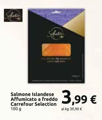 Salmone islandese affumicato a freddo carrefour selection