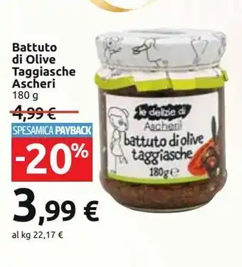 Carrefour Iper Battuto di olive taggiasche ascheri offerta