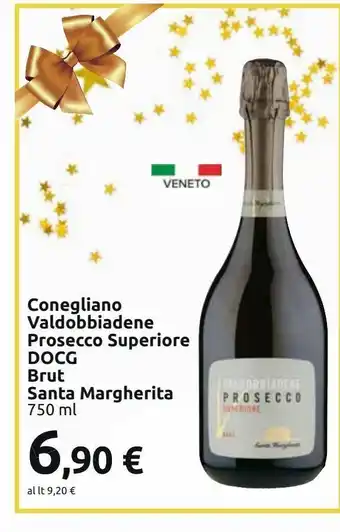 Carrefour Iper Conegliano valdobbiadene prosecco superiore docg brut santa margherita offerta