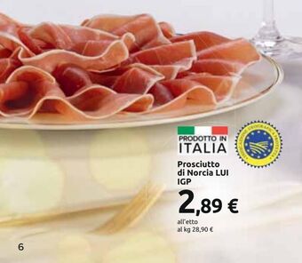 Carrefour Iper Prosciutto di norcia lui igp offerta