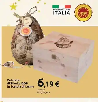 Carrefour Iper Culatello di zibello dop in scatola di legno offerta