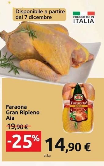 Carrefour Iper Faraona gran ripieno aia offerta