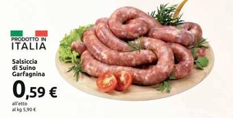 Carrefour Iper Salsiccia di suino garfagnina offerta