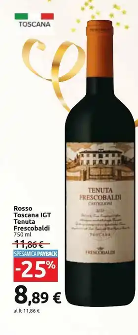 Carrefour Iper Rosso toscana igt tenuta frescobaldi offerta