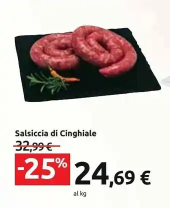 Carrefour Iper Salsiccia di cinghiale offerta
